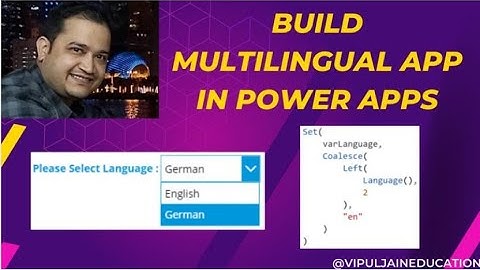 How to build multilingual app in Power Apps