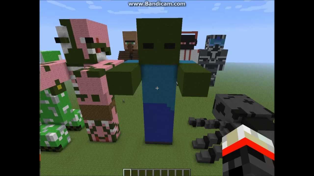 How To Build A MineCraft Zombie Statue - YouTube