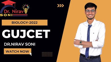 gujcet-2022 Paper solution || English medium || biology || Dr.Nirav soni
