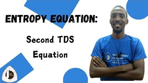 Second Tds Equation/Meyers Equation and it