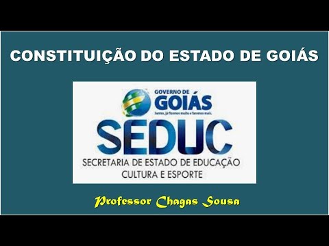 CONSTITUIÇÃO DO ESTADO DE GOIÁS/Prof. Chagas Sousa