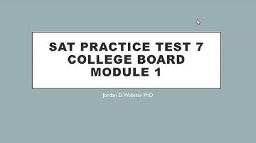 SAT Math Practice Test 7 Module 1 College Board