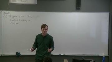 Proof, Set Theory, and Logic - Order Axioms