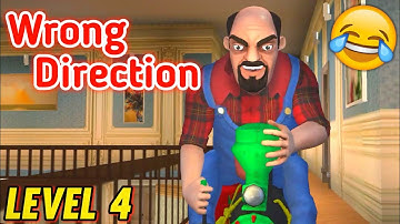 Wrong direction - scary stranger 3d level 4 gameplay by Z & K games