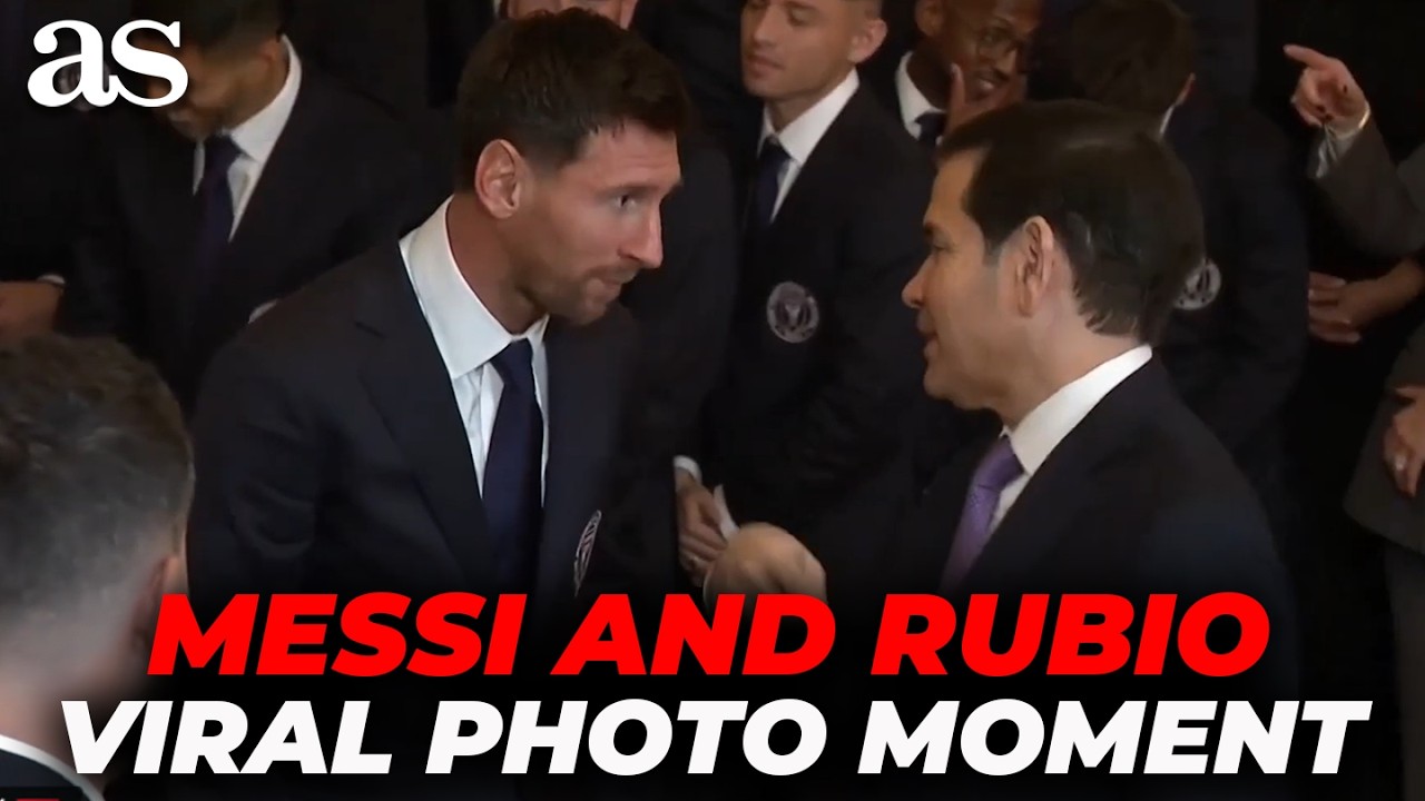 Messi MEETS Marco Rubio UP CLOSE — Viral WHITE HOUSE MOMENT