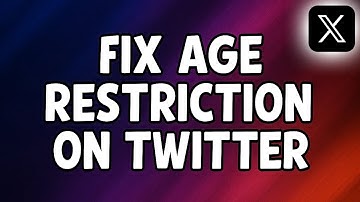 How To Fix Age Restriction (Age Verification ERROR) On Twitter (X) ✅ - Easy Tutorial