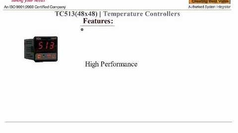 DIGITAL TEMPERATURE CONTROLLER ON/OFF AUTOMATIC DUAL DISPLAY TC 513 SELEC