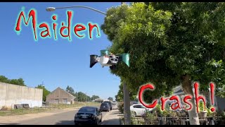 Mainden flight of the 70mm EDF drone V9! Watch till the end, epic crash! #maiden #foryou #edf #70mm