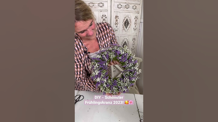 DIY - SO ein besonderer Frühlingskranz mit Schleierkraut & Limonium 🥰