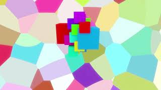 Разноцветные кубики заставка для видео