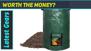 Janoiuc 34 Gallon Garden Compost Bin Bag: Best Reusable Yard Waste Container