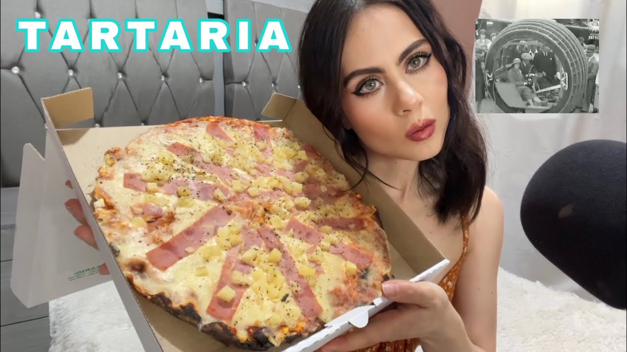 Asmr Comiendo pizza 🍕 Hablando de TARTARIA
