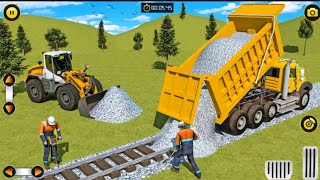 City Station Simulator Bulldozer Games |  City Train Station Building Site |#anshtv screenshot 5