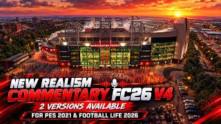 New Realism Commentary FC26 V4 | 2 Versions Available + Installation - PES 2021 & Football Life 2026