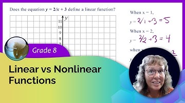 Linear versus nonlinear functions (8th grade math)