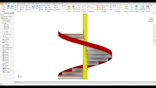 Autodesk Inventor 2023 tutorial  Drawing Spiral stairs Part 1/3