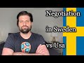 Negotiation & Bargaining in Sweden vs US
