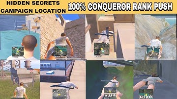 Top 3 HIDDEN SECRET LOCATION FOR CONQUEROR RANK PUSH PUBG MOBILE & BGMI | TIPS & TRICK