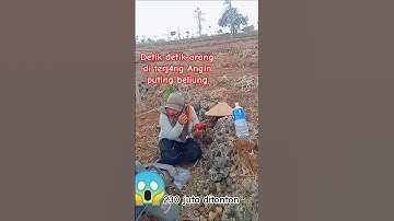 Detik detik ! orang di terj4ng Angin puting beliung #shortvideo #viral