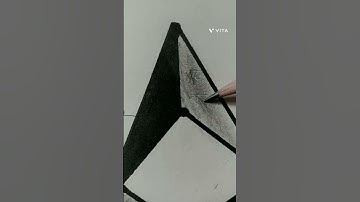 Drow 3d cube in trangel 2 #art  #3dcube