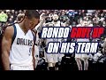 The Time Rajon Rondo QUIT On The Dallas Mavericks (The Year Rondo Cost Himself a Big Pay Day!)