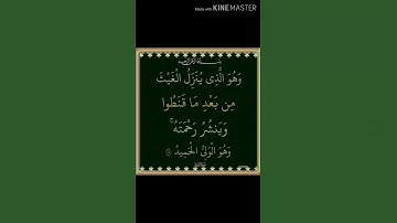سورة الشوری آية 28