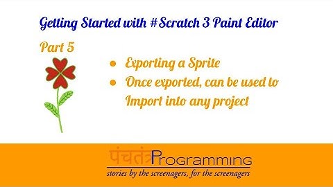 Getting Started - Part 5 - Exporting a Sprite, use in other projects/share #Scratch #Tutorial