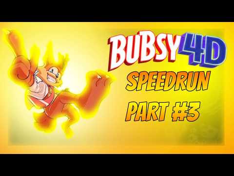 〖PS5〗BUBSY 4D Speed Run 100% #3〖 W /COMMENTARY |  KNITTY CITY & BAARBEE'S SKATE  〗