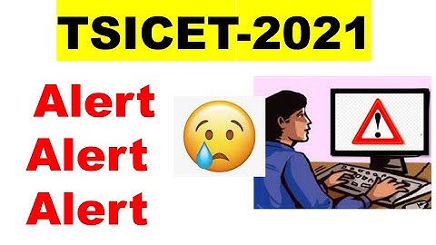 TSICET-2021 Final Phase || Counselling schedule || 21/Nov/2021