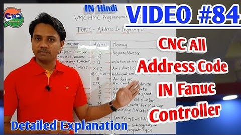 CNC fanuc controller all Address codes explained ,G code M code programming