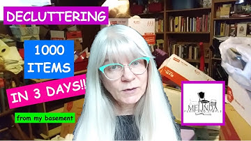 HUGE BASEMENT DECLUTTER: 1000 ITEMS IN 3 DAYS---PART 1/series/ #simplifying #poem