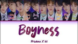 Produce X 101 (프로듀스X101) - 'Boyness (소년미(少年美)) Lyrics (Color Coded_Han_Rom_Eng)