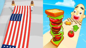 Flag Painters VS Sandwich Runner - All Level Gameplay Android iOS #1