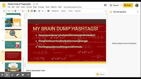 Notes: Area of Trapezoids - Google Slides