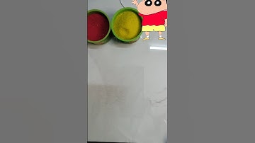 Shinchan cartoon character colour mixing satisfying asmr sounds video #art #anime #relaxing