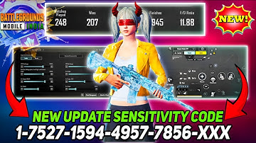 NEW UPDATE 3.9 BEST🔥SENSITIVITY CODE + CONTROL SETTINGS BGMI/PUBG MOBILE