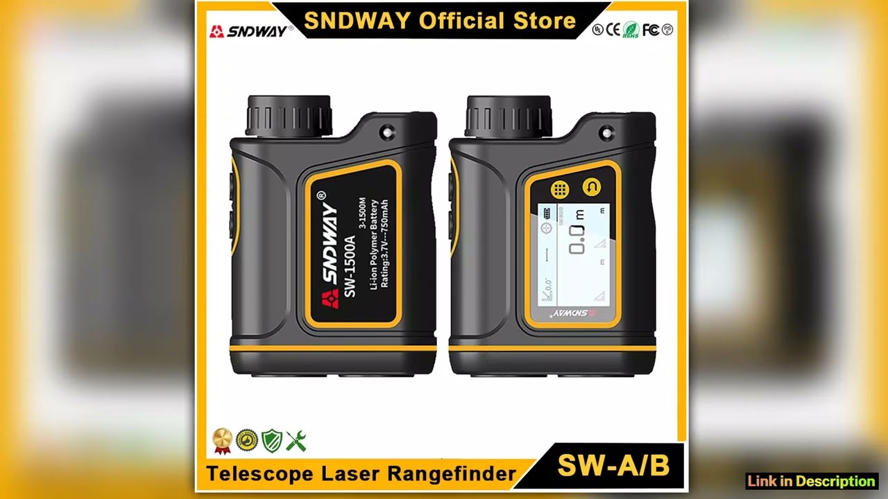 SNDWAY Telescope Laser Rangefinder Golf Telemeters Industrial Range Finder Professional Binoculars