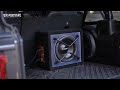 Seventour 12 1400w powered car subwoofer enclosure vented box cartruck audio sub with amplifier