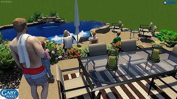 Custom Pool Design By: Kevin Hernandez of Gary Pools. 2019