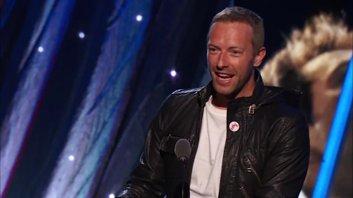 Chris Martin Inducts Peter Gabriel at the 2014 Roc...