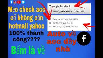 Cách Check Acc Cổ Facebook Mới Nhất 2024 Không Cần Hotmail Hay Yahoo Không BỊ Cp | DK Official