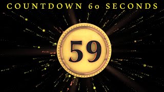 1 Minute Countdown Timer |  Free To Use (No Copyright) |Countdown 3D Particles