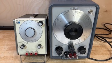 Breadboard Day: Wien Bridge Oscillator, and HP 200CD and HP 204C