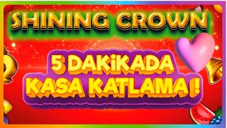 EGT SLOT OYUNLARI | SHINING CROWN KASAMI BASINCA DEDE ÇILDIRDI!!!   | #egtslot