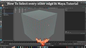 Cómo seleccionar edges en Maya. How to select every other edge in Maya
