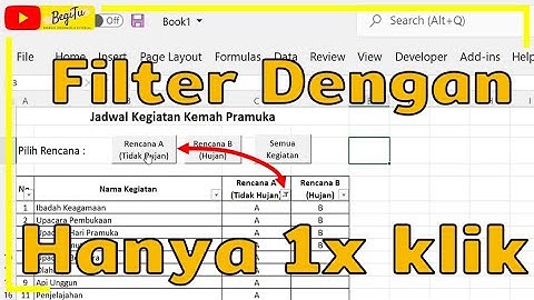 Membuat Tombol Filter Sendiri Yang Fungsinya Lebih Cepat Daripada Fitur Yang Ada Di Excel