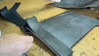 Saddle Stitching Briefcase Gussets