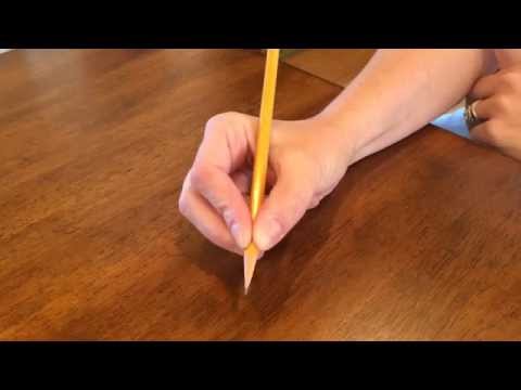 Correct pencil grip