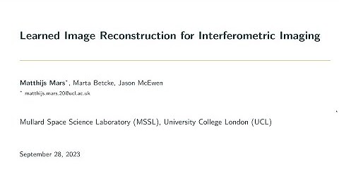 Learned Image Reconstruction for Interferometric Imaging