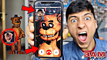 DO NOT FACETIME FREDDY FAZBEAR'S PIZZA AT 3AM!! *OMG HE CAME TO MY HOUSE*